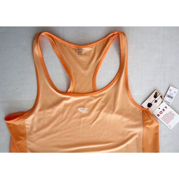 Roxy ERJKT04114 Women's Sz XL Peach Fuzz Pure Pursuit Mesh Tank Top - Picture 4 of 11